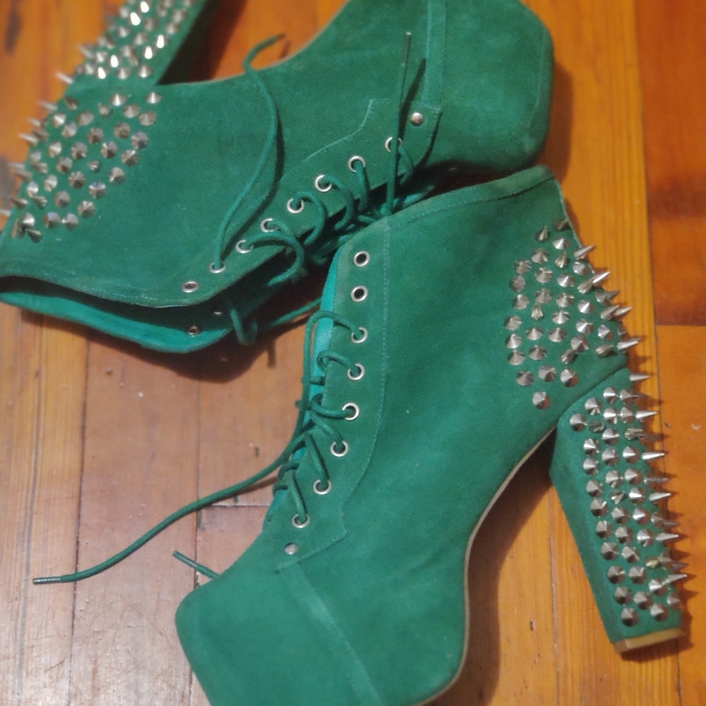Jeffrey Campbell  green boot